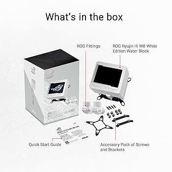 Amazon.com: ASUS ROG RYUJIN III WB WHT CPU Water Block